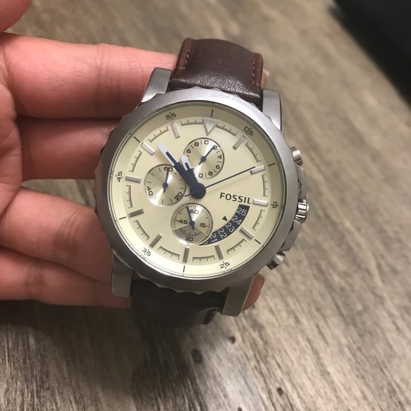 Mens Fossil Watch Leather Band Deals 